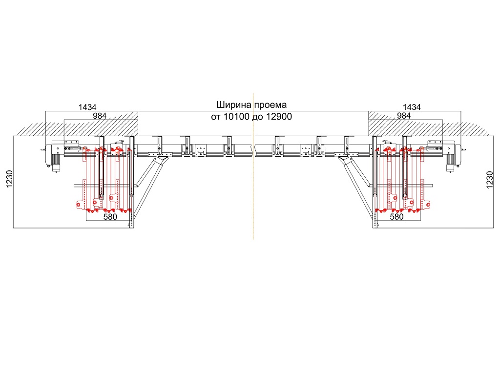 Схема открывания 6 + 6.